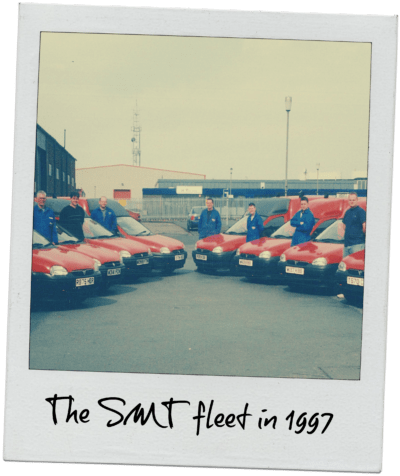 Old Vans 1997 polaroid The SMT fleet in 1997